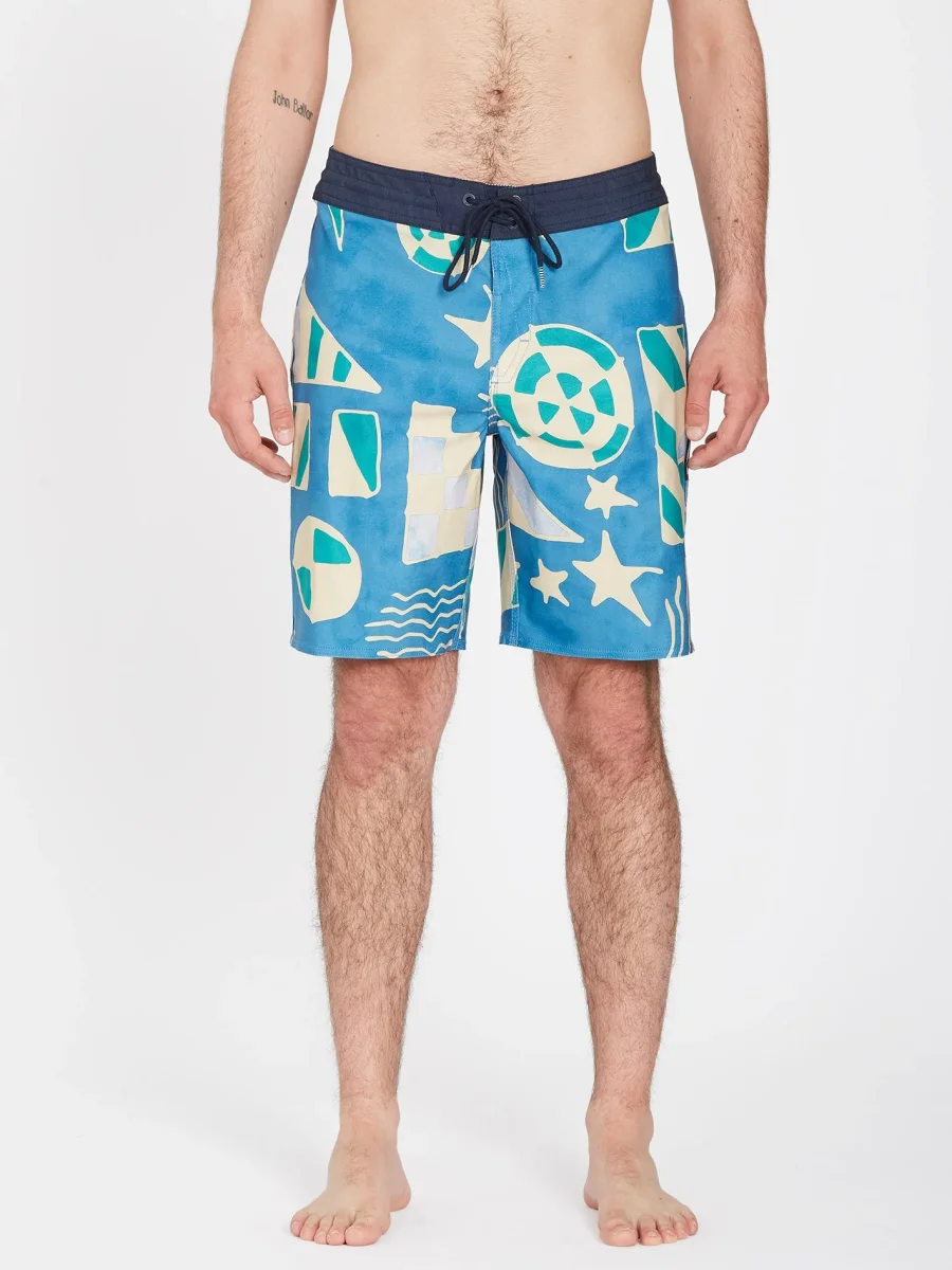 Boardshort Geo Stoney 19" - AGED INDIGO