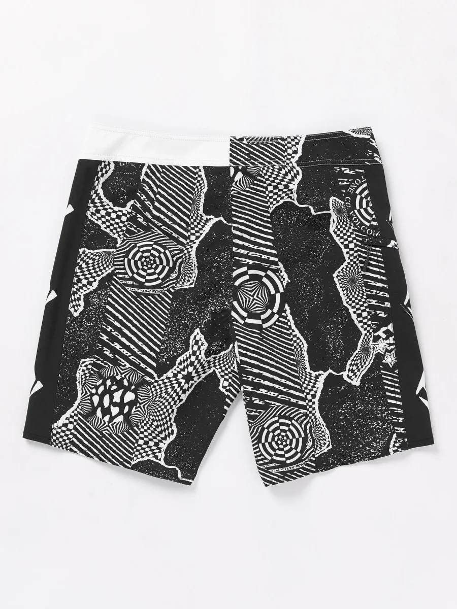 Boardshort Lido Iconic Mod 19" - BLACK WHITE – Image 5
